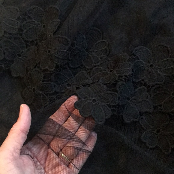 Francesca’s Collections Dina Be Black Tulle Skirt - Picture 3 of 5